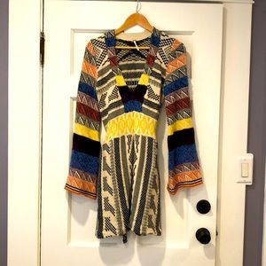 Free people bohemian knit sweater dress